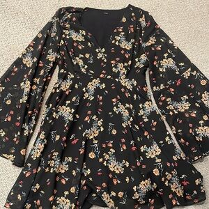 Free people floral black dress